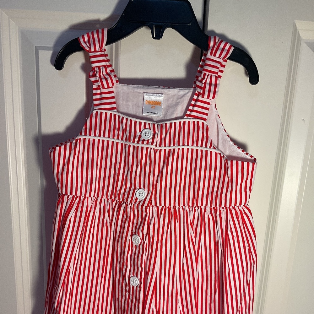 Girl Red & White Gymboree Dress